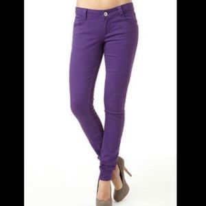 Alloy purple denim jeans